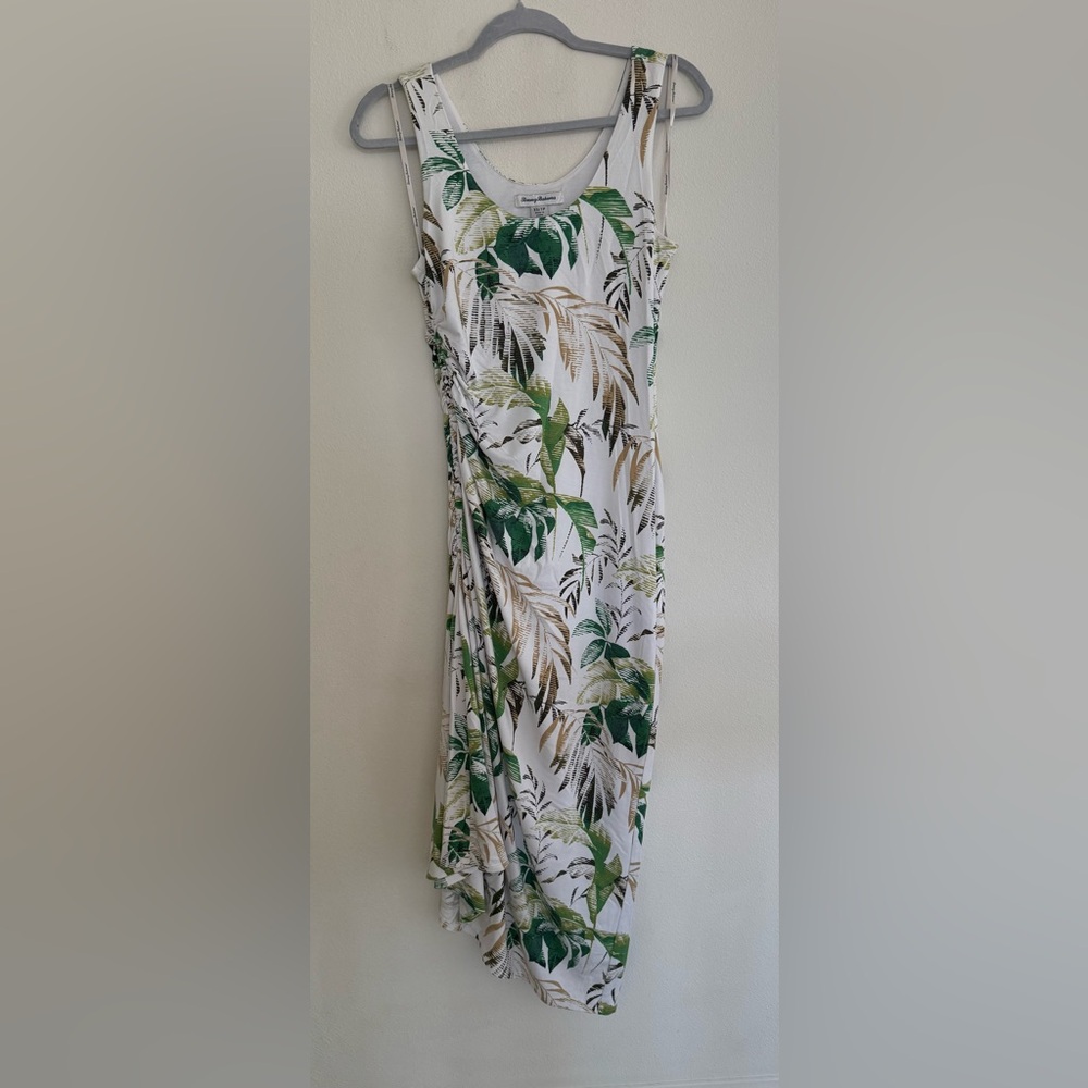 Tommy Bahama Tropical Leaf Print Sleeveless Dress